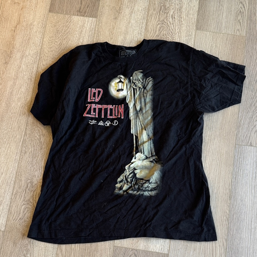 Led Zeppelin Black Graphic T-Shirt